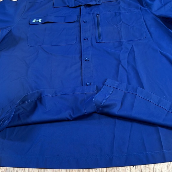 Men's UA Motivator Coach's Button Up Shirt - Picture 7 of 11